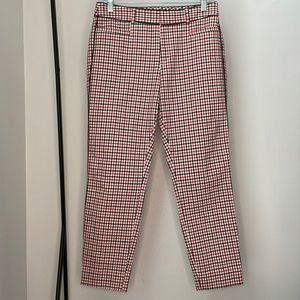 Gingham Banana Republic Sloan pant